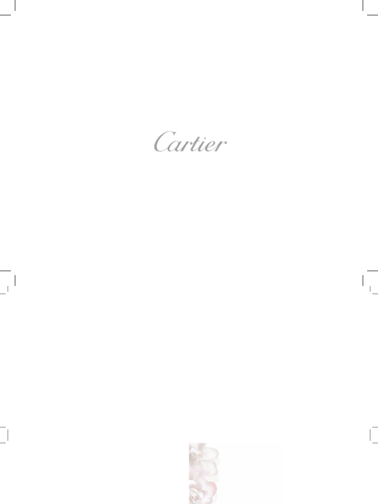cartier watch catalogue pdf