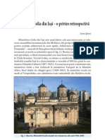 Mănăstirea Golia din Iaşi – o privire retrospectivă