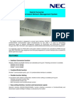 Hybrid Converter For NEC Microwave Network Management System