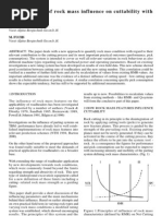 Quantification of Rock Mass Influence On Cuttability With Roadheaders