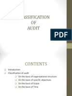 Classsificatoion of Audit