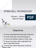 Stem Cell Technology: Michael L. Villavert BSN 33 Batch