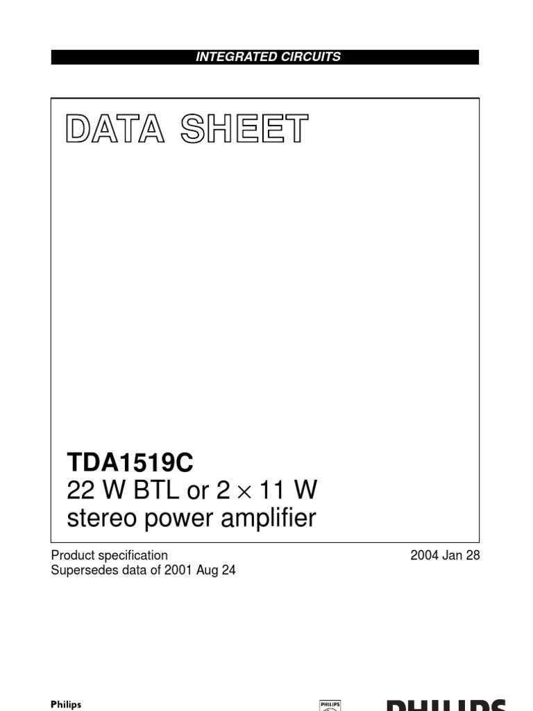 TDA 1519c PDF Amplifier Printed Circuit Board