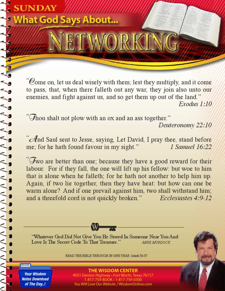 Biblical Insights on Networking | PDF