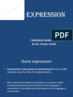 Gene Expression: Chandra Mohan Meena Id No. Palb - 2O68