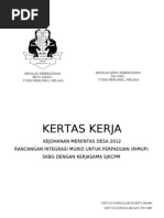 Kertas Kerja Merentas Desa SKBG RIMUP 2012