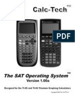 SAT Calculator Program SAT Operating System TI-89 Titanium Full Version Manual