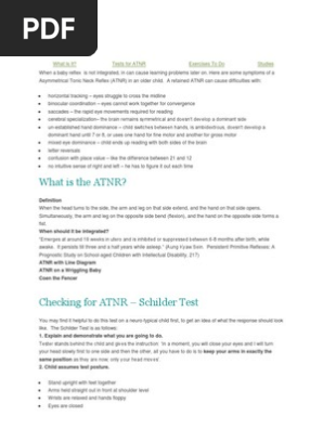 Atnr Pdf Dyslexia Nervous System