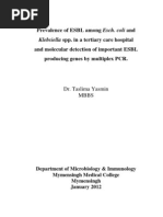 Download esbl by Arunagiri Subramanian SN121319720 doc pdf