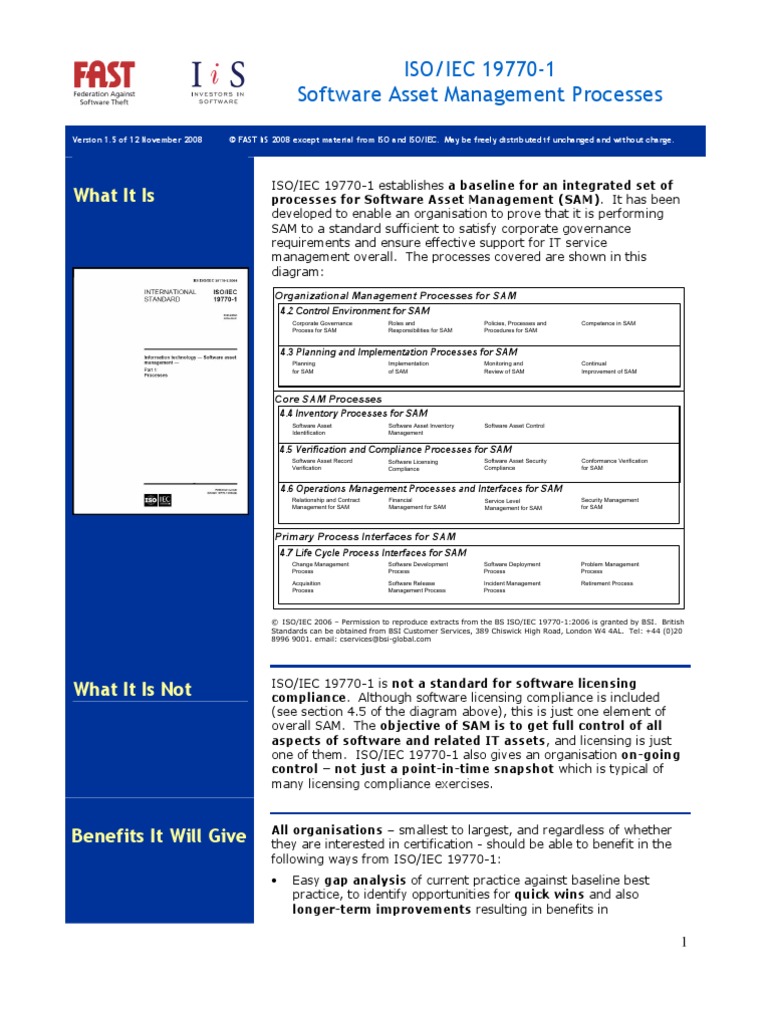 ISOIEC 197701 Itil Information Technology Management