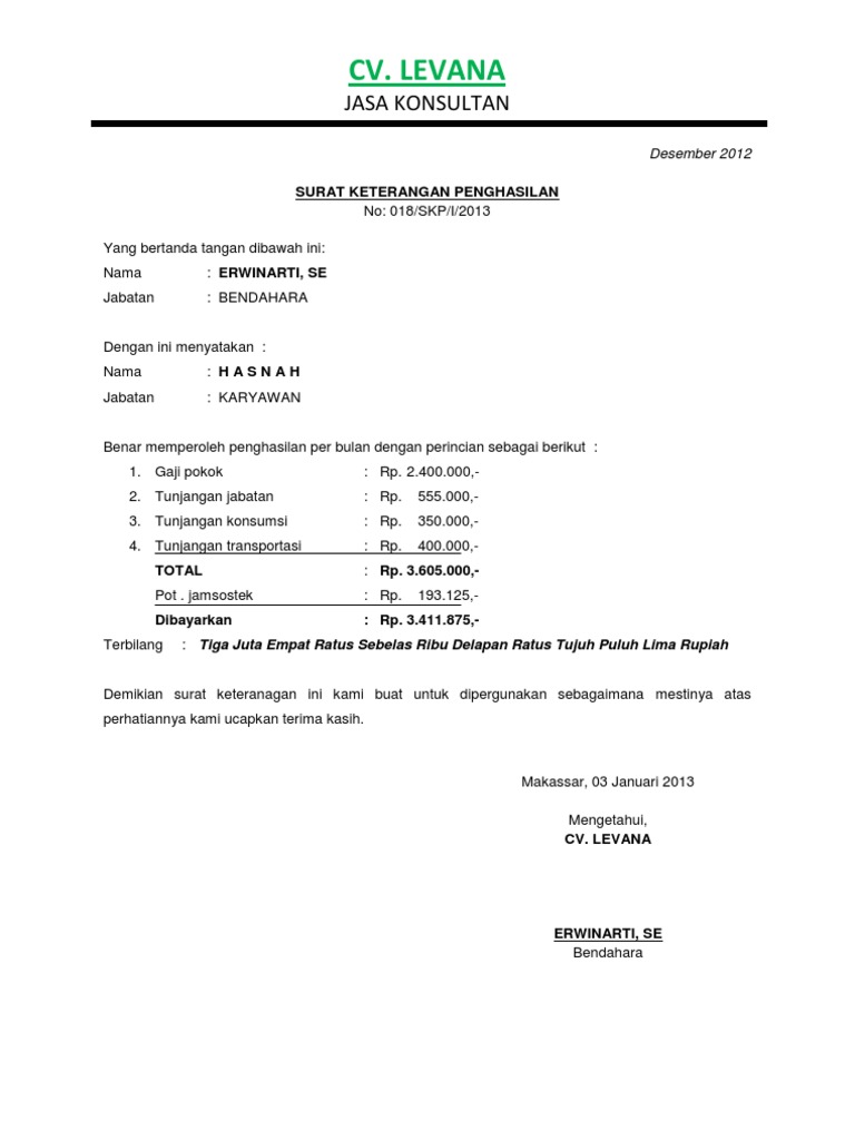 Surat Keterangan