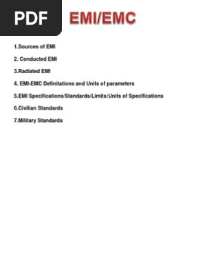 Emi Emc Topic Electromagnetic Interference Electromagnetic Compatibility