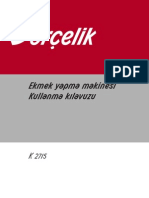 Arçelik Ekmekçim Kullanma Kılavuzu