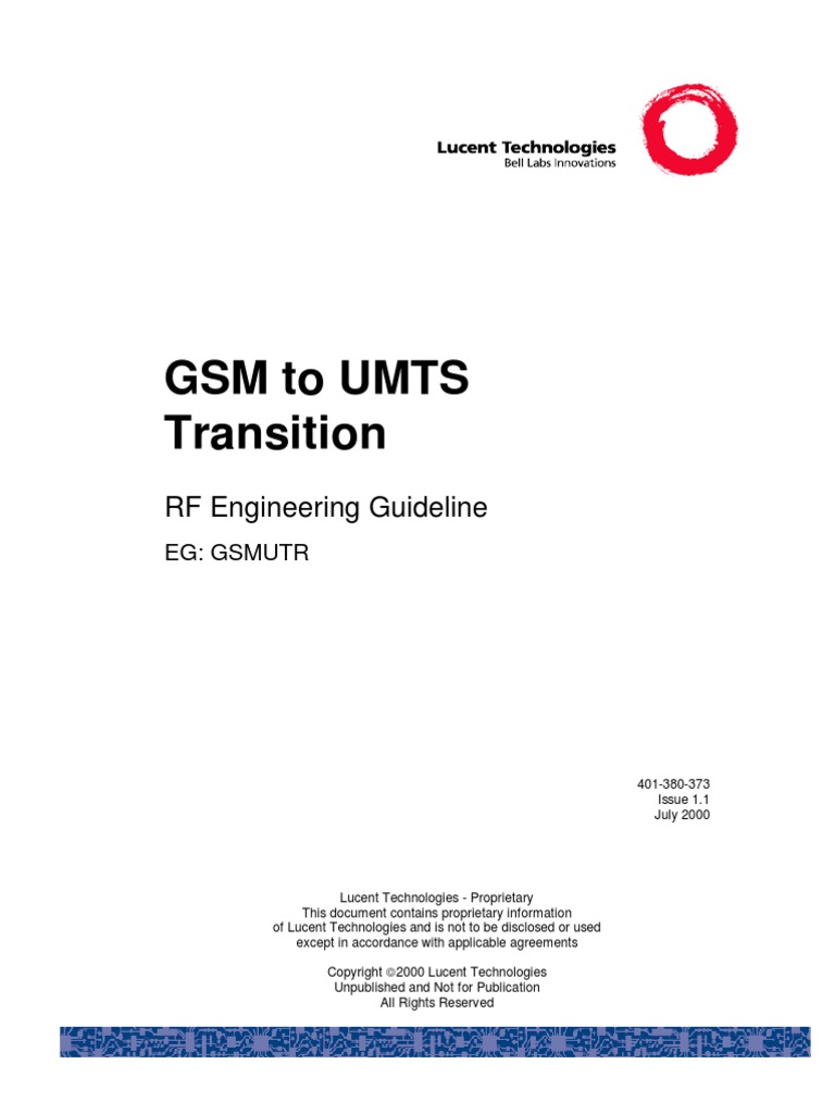 Transition From GSM To UMTS | PDF | 3 G | Duplex (Telecommunications)