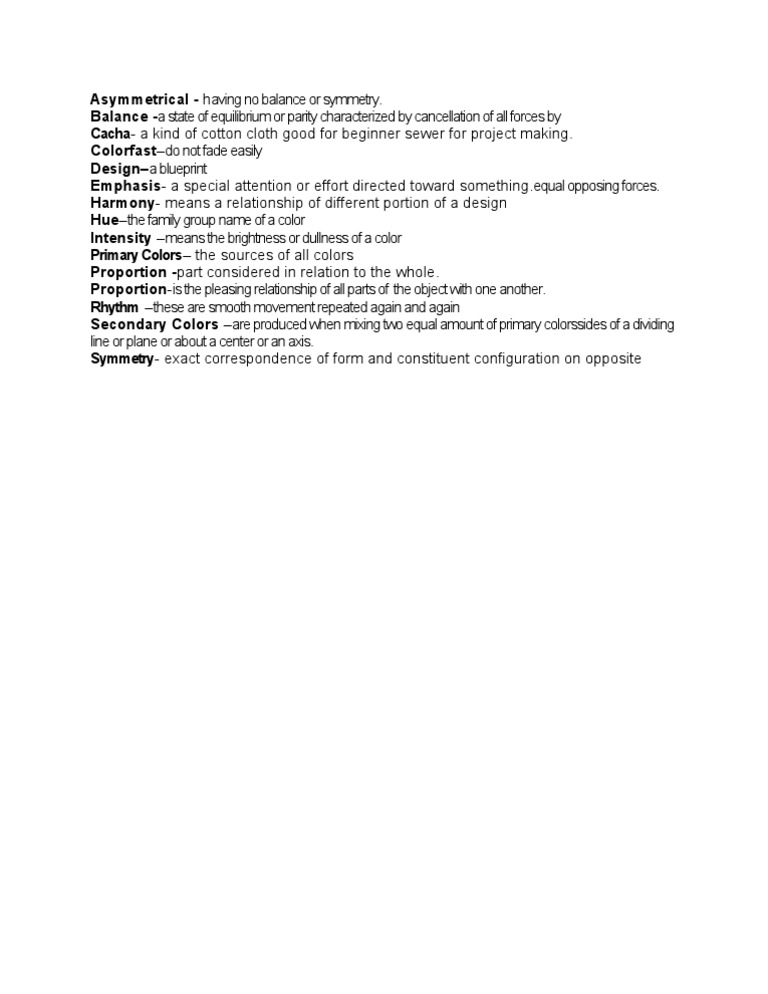Key Design Terms Explained | PDF