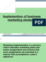 Implementation of Business Marketing Strategy
