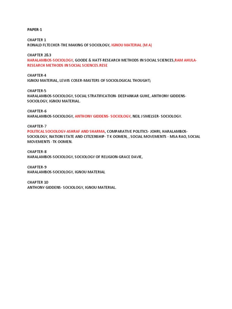 Book List For IAS | PDF