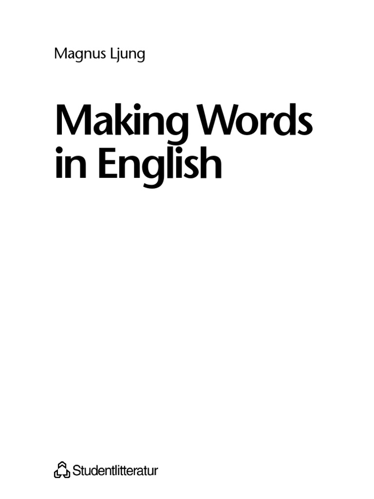 Making Words in English | PDF | English Language | Word