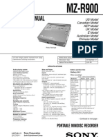 Sony MZ-R900 Service Manual