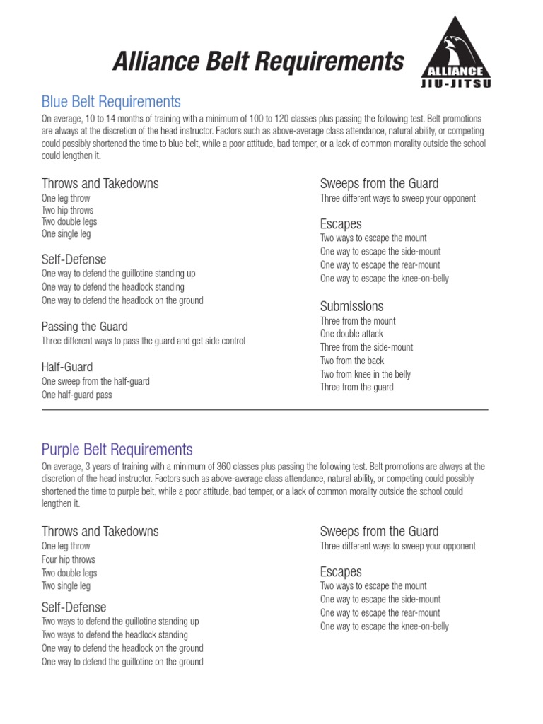 BJJ Blue Belt Requirements PDF Brazilian Jiu Jitsu Japanese