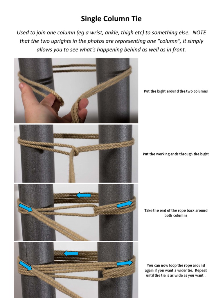 Single column shibari