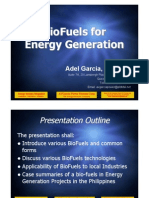 Bio Fuel Generation