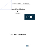  ZTE MF23 3G Wireless WLAN Router Specifications and Datasheet.