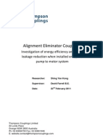 Alignment Eliminator Coupling - Energy Efficiency and Water Leakage Reduction Report
