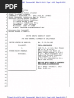 Federal Prosecutors' "Trial Memorandum" For Criminal Trial Against SEIU's Tyrone Freeman - January 2013