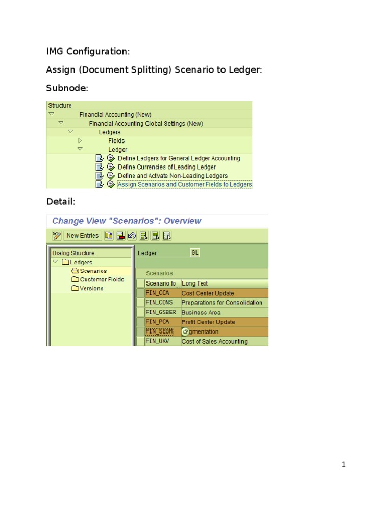 SAP Document-Splitting-Example | PDF | Finance & Money Management