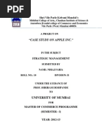 Download Apple Inc Case Study by Niraj Faria SN121451909 doc pdf