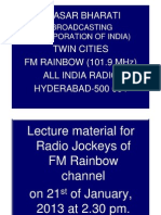 F.M. Radio Jockey (Announcer) Material 21-1-2013 PDF