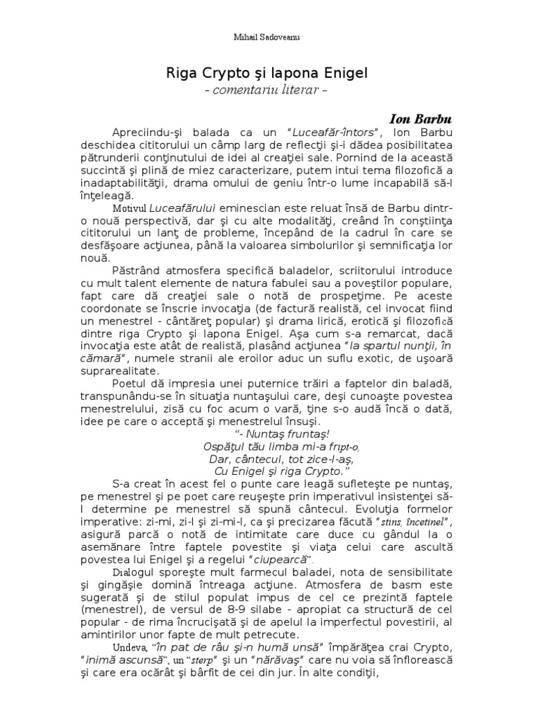 Ryga Crypto Si Lapona Enigel | PDF