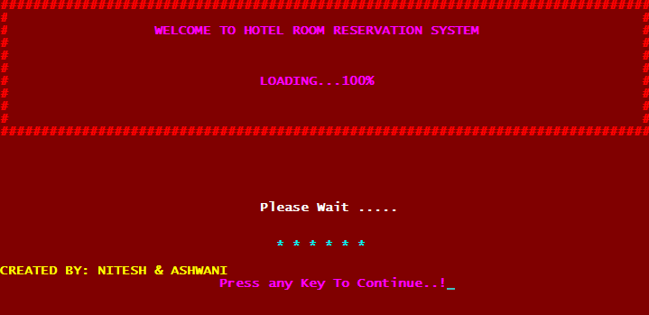 C++ Project On Hotel Room Reservation | PDF | Computer Programming ...
