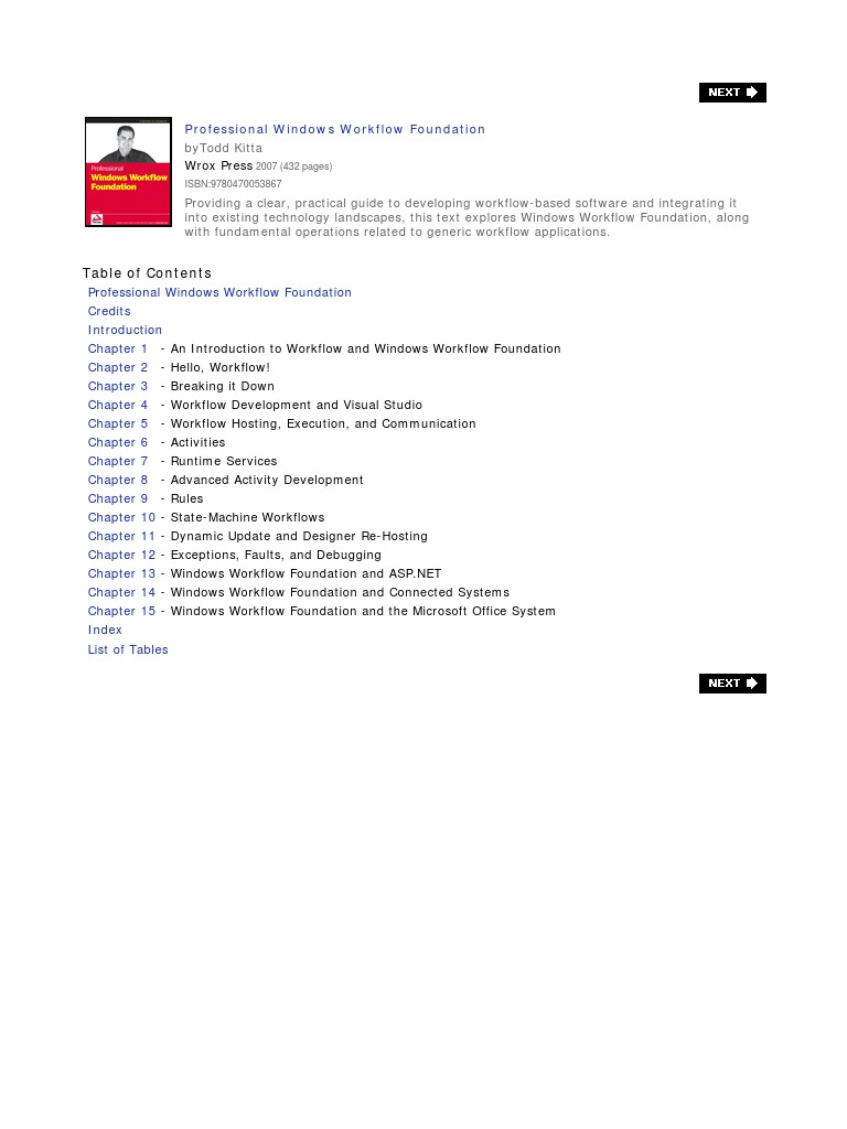 Professional Windows Workflow Foundation | PDF | Extensible Application ...