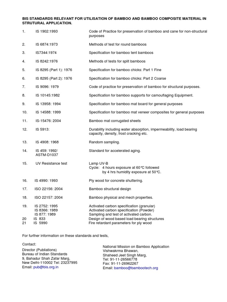 BIS Standards PDF Adhesive Plywood