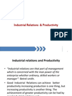 Industrial Relations Productivity