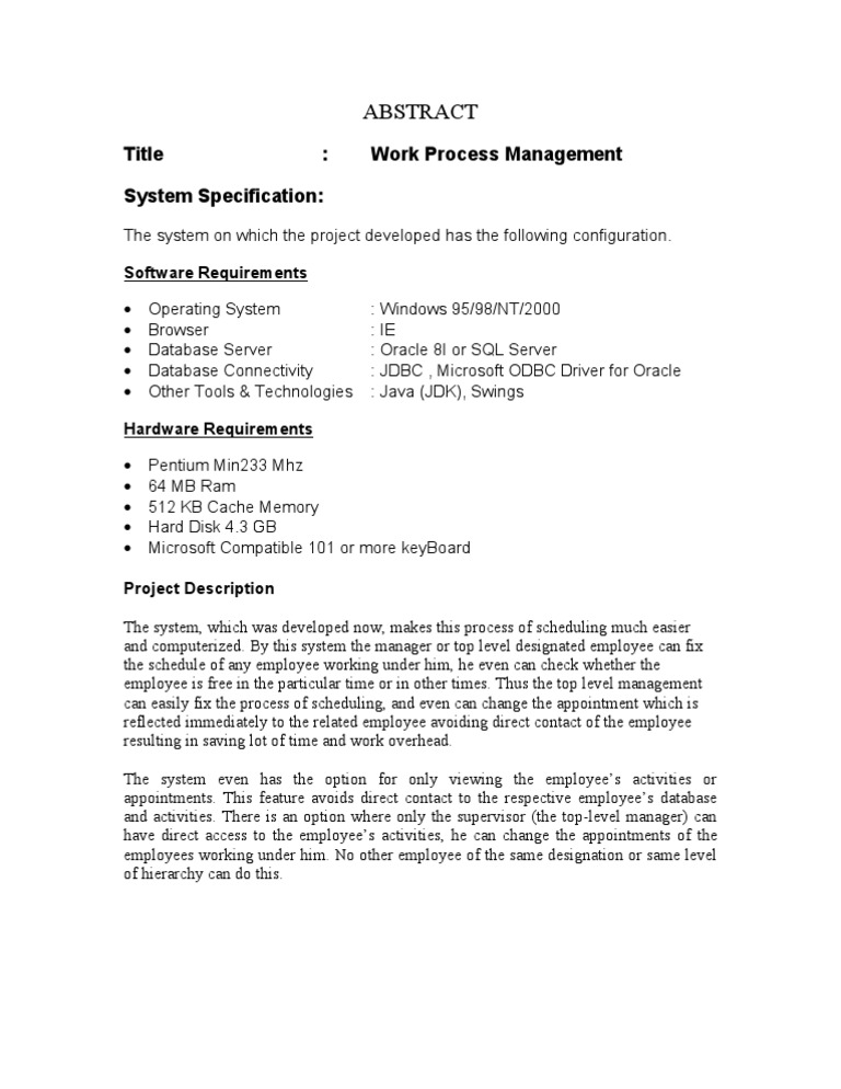 Management Scheduling System | PDF