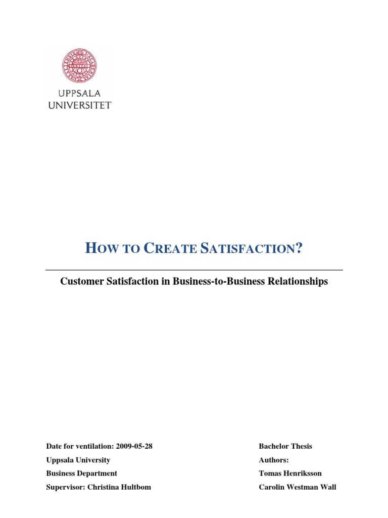 Customer Satisfaction | PDF | Survey Methodology | Customer Satisfaction