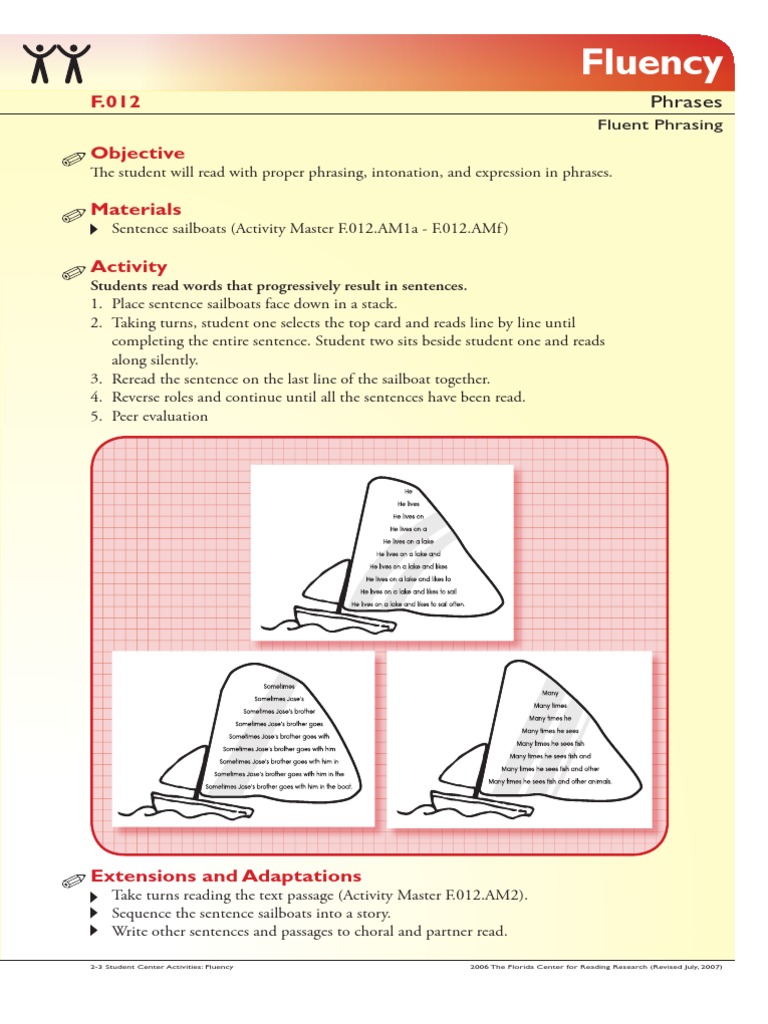 2nd and 3rd Grade Fluency Phrases and Chunked Text | Fluency | Free 30