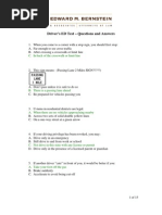 Texas Driver's License Answers