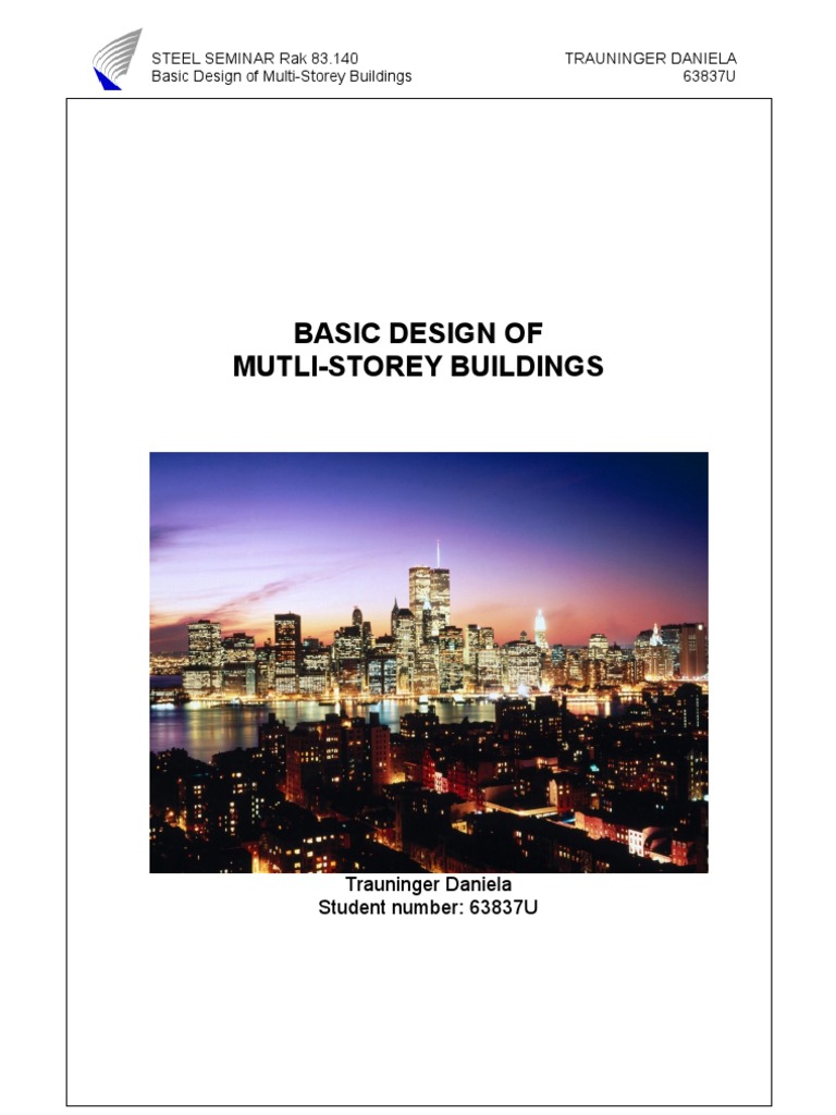 Design Multi Storey Buildings | PDF | Truss | Framing (Construction)