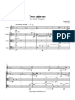 Two Mirrors: For Flute & String Trio