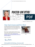'Focus On Five' (Jan 21st - Feb 3 2013)