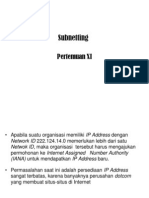 Pertemuan 11 Subnetting