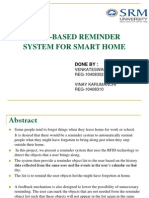 Rfid-Based Reminder System For Smart Home: Done by