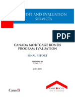 canada mortgage bond program evaluation