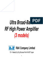 Ultra Broadband RF High Power Amplifier