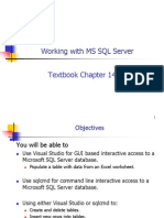 Working With MS SQL Server: Textbook Chapter 14