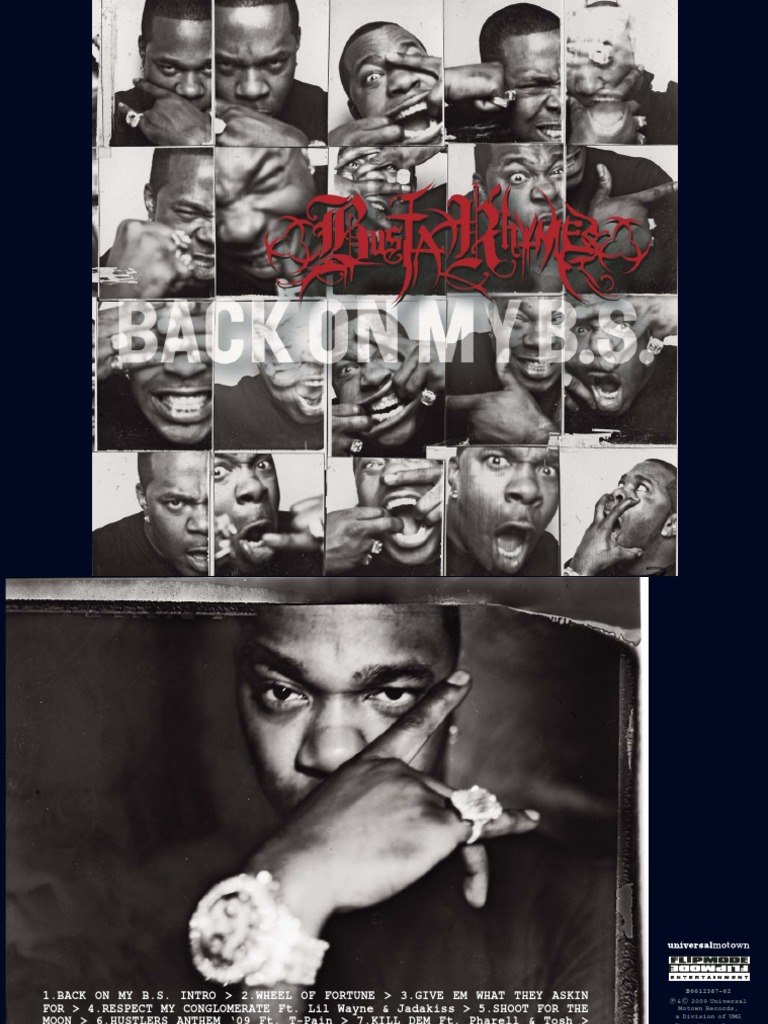 Digital Booklet Back On MY B.S. PDF Music Industry Hip Hop